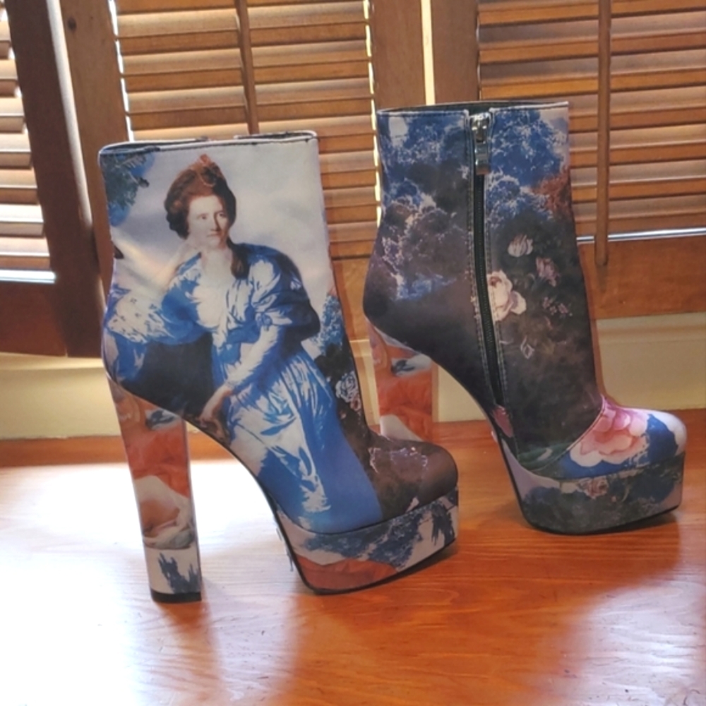 Platform boots- Wearable Art Sz. 7.5 - Picture 2 of 15